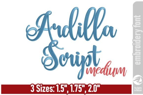 Ardilla Script Embroidery Font - Medium Review for Seasonal Use