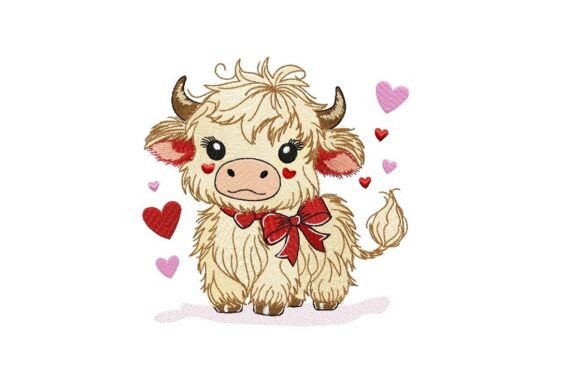 Baby Highland Cow Embroidery Design Review