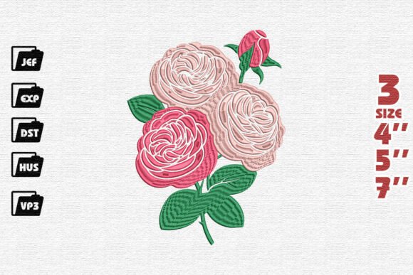 Blush Garden Roses Embroidery Review