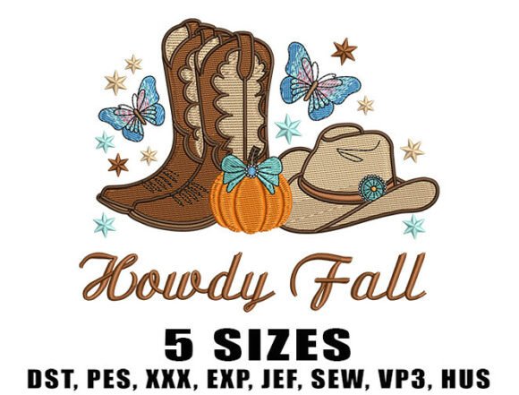 Cozy Fall Cowboy Embroidery Design Review