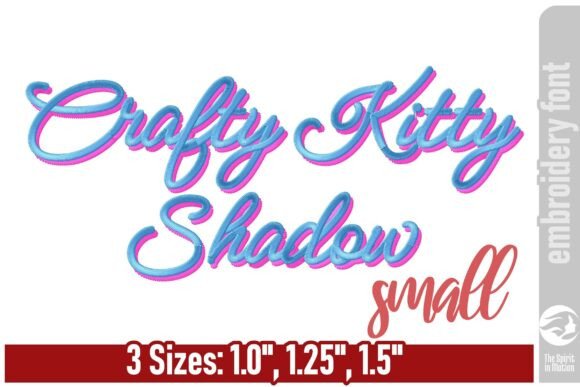 Crafty Kitty Shadow Embroidery Font Review