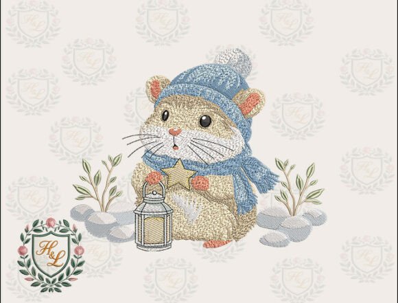 Happy Holidays Hamster Embroidery Files Review
