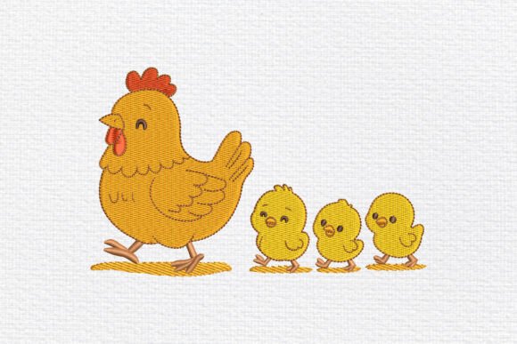 Hen and Chicks Embroidery Design Review