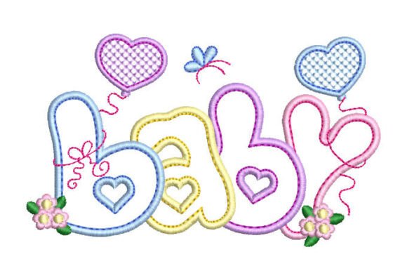 Letter Baby with Flowers and Heart Embroidery Review