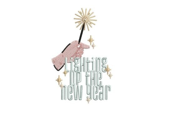 Sparkler Embroidery for New Year Celebrations